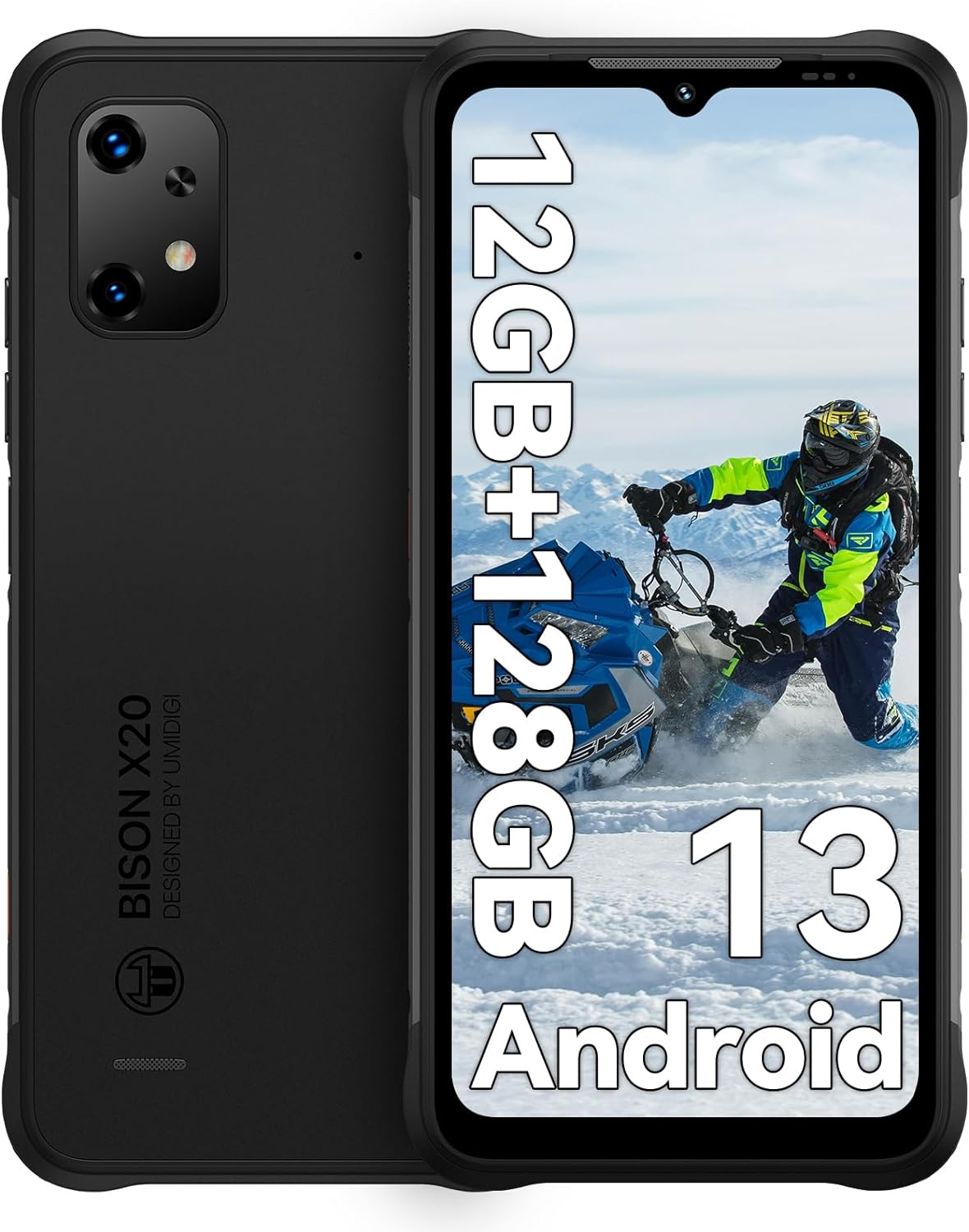 UMIDIGI BISON X20 Rugged Smartphone, 12GB RAM+128GB ROM(1TB), Android 13 Mobile Phones, 6000mAh, 6.53" HD+, 20MP Camera Phone with IP68/69K Waterproof, unlocked mobile phones Dual SIM 4G/NFC/OTG/GPS   Import  Single ASIN  Import  Multiple ASIN ×P - Amazing Gadgets Outlet