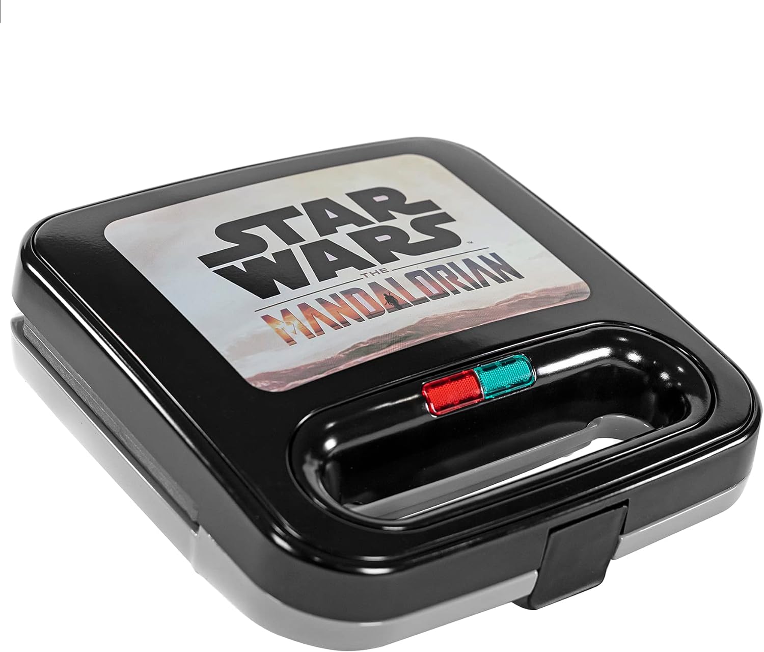 Uncanny Brands Star Wars Mandalorian Grilled Cheese Maker - Make Mando and Grogu Toasted Sandwiches - Lunch - Breakfast Kitchen Appliances - UK Plug - Amazing Gadgets Outlet