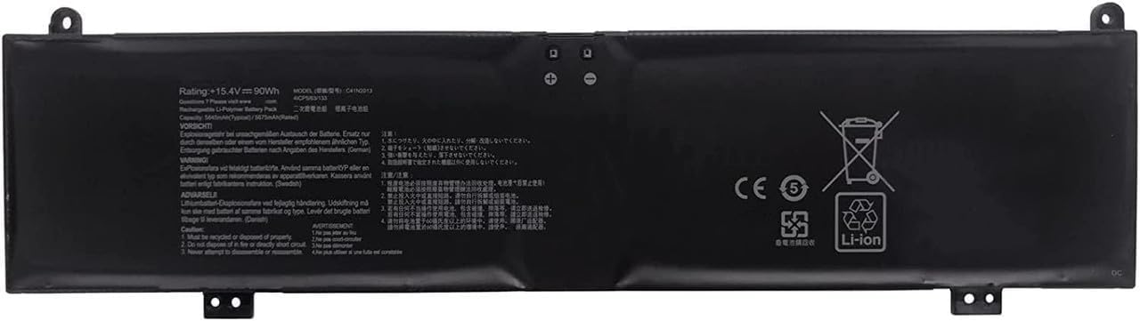 Uniamy Replacement Battery Compatible With C41N2013 ROG Zephyrus S17 GX703 GX703HS GX703HM GX703HR GX703HSD TUF Gaming F15 FX507 FX507ZC FX507ZM A17 FA707 FA707RM Series - Amazing Gadgets Outlet