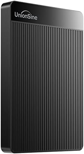 UnionSine External Hard Drive 500GB Ultra Slim Portable USB 3.0 HDD Storage Compatible for PC,Mac, Laptop, Xbox, Xbox one, PS4(Black) HD2510 - Amazing Gadgets Outlet