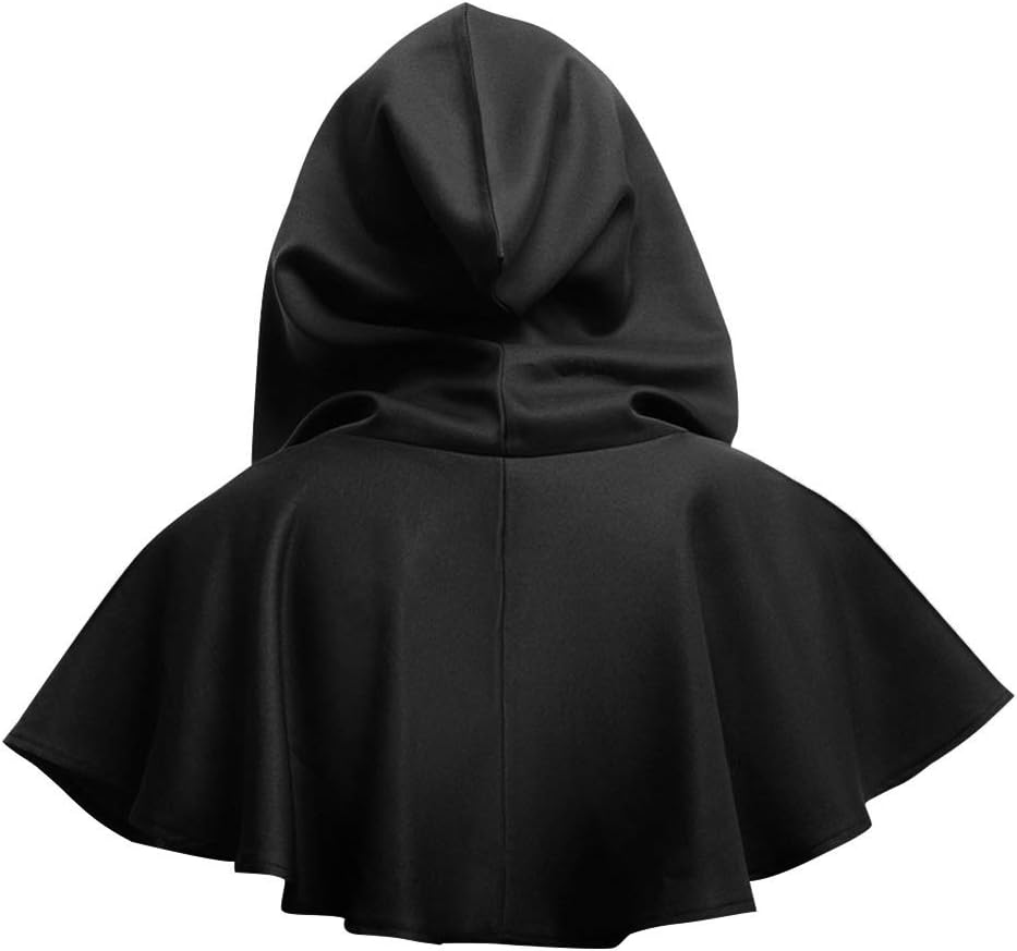 Unisex Medieval Cowl Hat, Hood Gothic Cape Cloak Cowl Vintage Friar Costume Medieval Cloak Women Mens Medieval Cape Hooded Robe Cloak Men Wizard Cloak Witch Cape Adult Vampire Death Devil Cloak - Amazing Gadgets Outlet