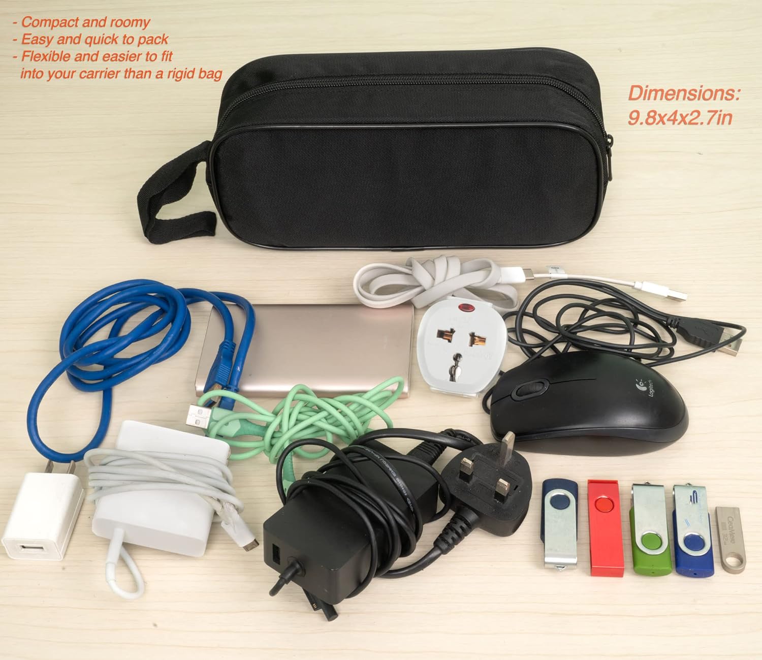 Universal Electronics Accessories Travel Organiser/Carry Case - Amazing Gadgets Outlet