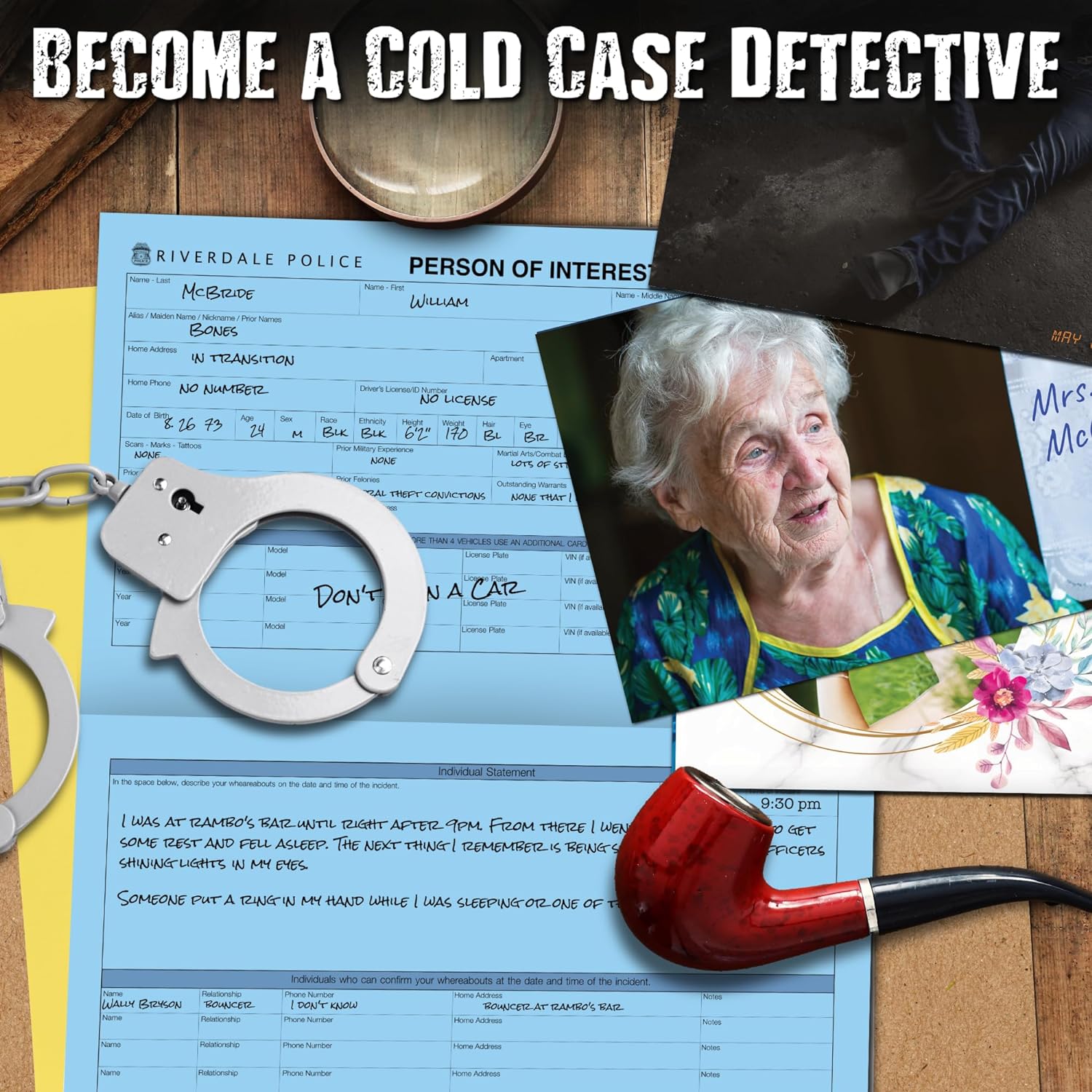 Unsolved Case Files | Ashcroft, Harmony - Cold Case Murder Mystery Game - Can You Solve The Crime? Who Killed Harmony? For Ages 14 and up - Amazing Gadgets Outlet