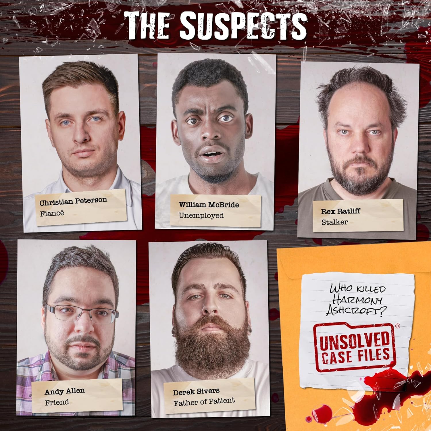 Unsolved Case Files | Ashcroft, Harmony - Cold Case Murder Mystery Game - Can You Solve The Crime? Who Killed Harmony? For Ages 14 and up - Amazing Gadgets Outlet