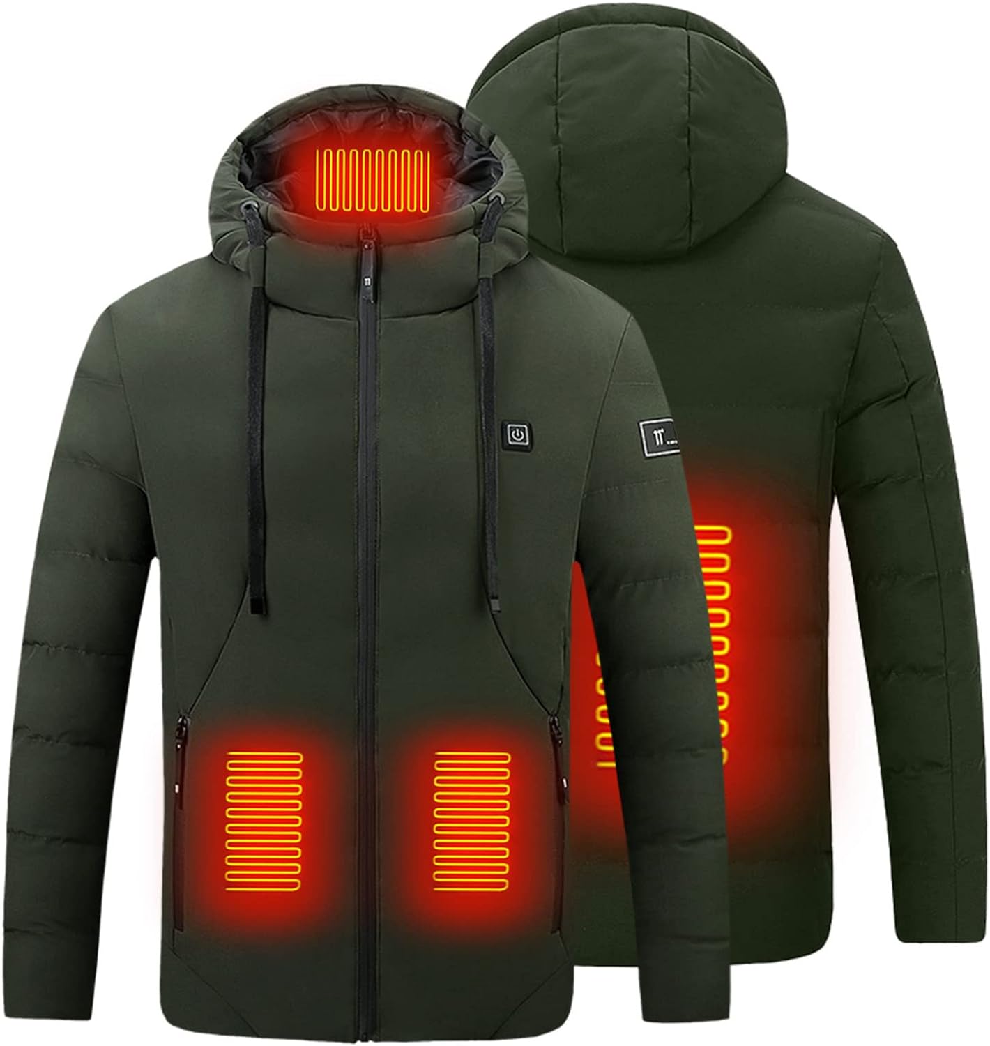 Upgraded Heated Jacket for Men Women Clearance Electric Heated Coat with 15 Heating Zones USB Rechargeable Heating Down Jackets 3 Adjustable Temperature Washable Heated Clothing Camping Hiking Golf - Amazing Gadgets Outlet