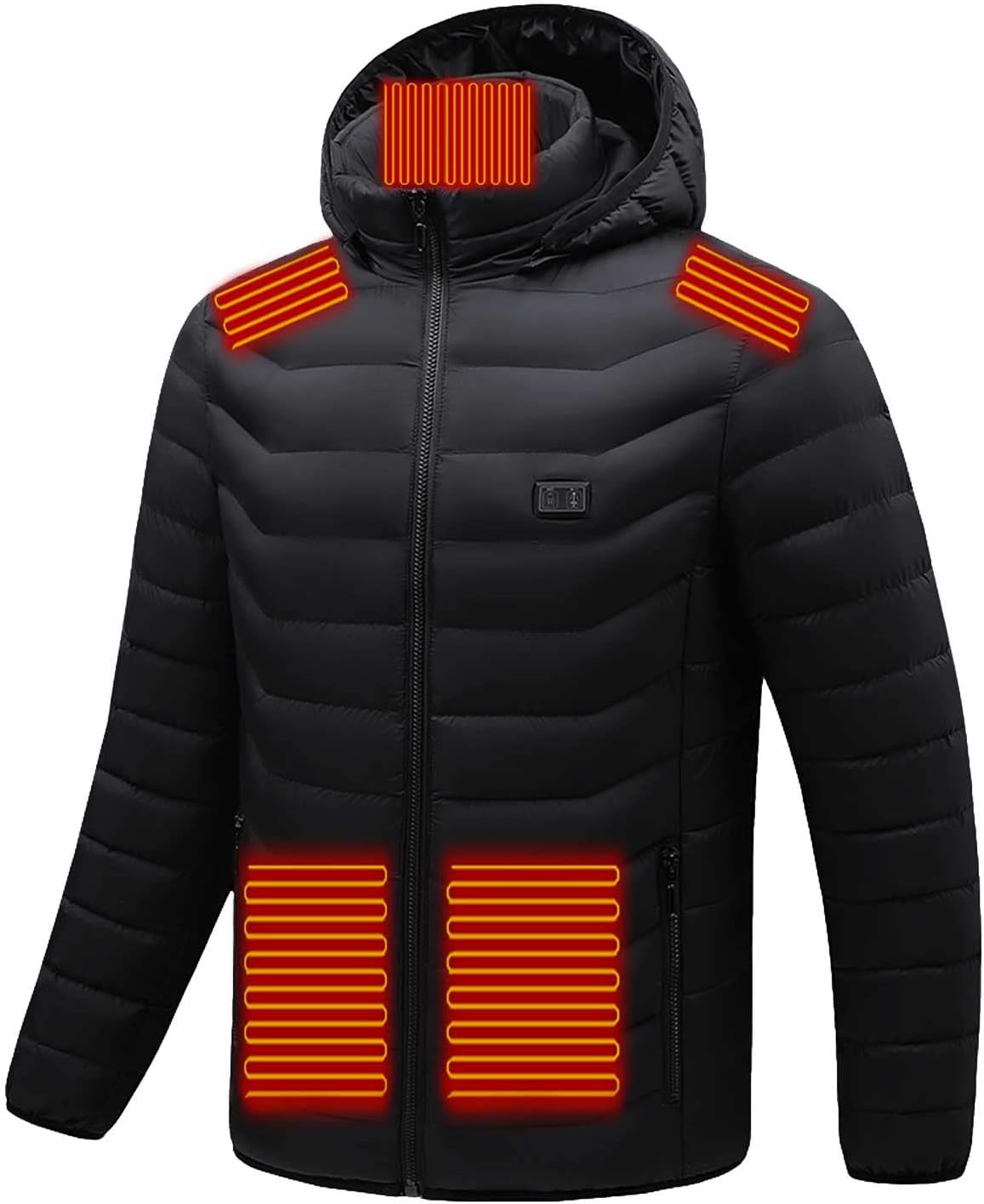 Upgraded Heated Jacket for Men Women Clearance Electric Heated Coat with 15 Heating Zones USB Rechargeable Heating Down Jackets 3 Adjustable Temperature Washable Heated Clothing Camping Hiking Golf - Amazing Gadgets Outlet