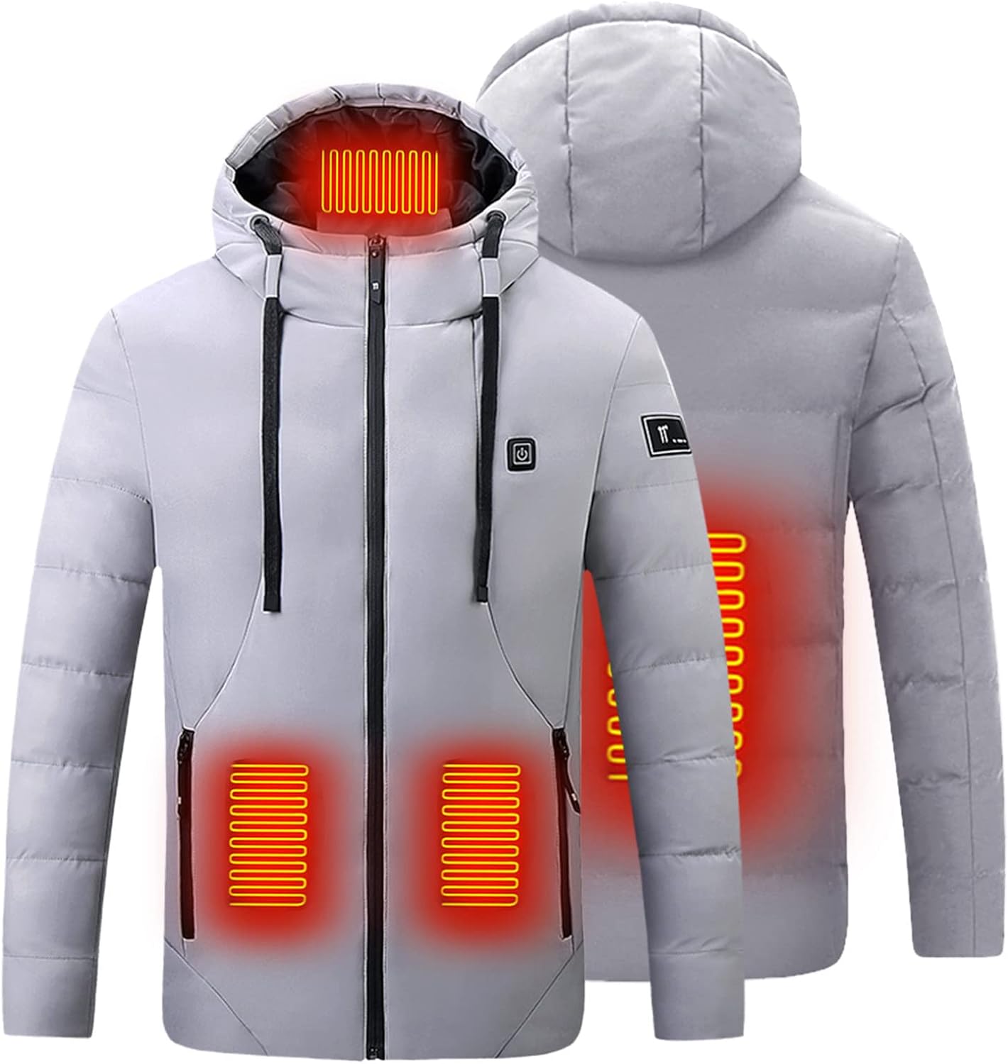 Upgraded Heated Jacket for Men Women Clearance Electric Heated Coat with 15 Heating Zones USB Rechargeable Heating Down Jackets 3 Adjustable Temperature Washable Heated Clothing Camping Hiking Golf - Amazing Gadgets Outlet