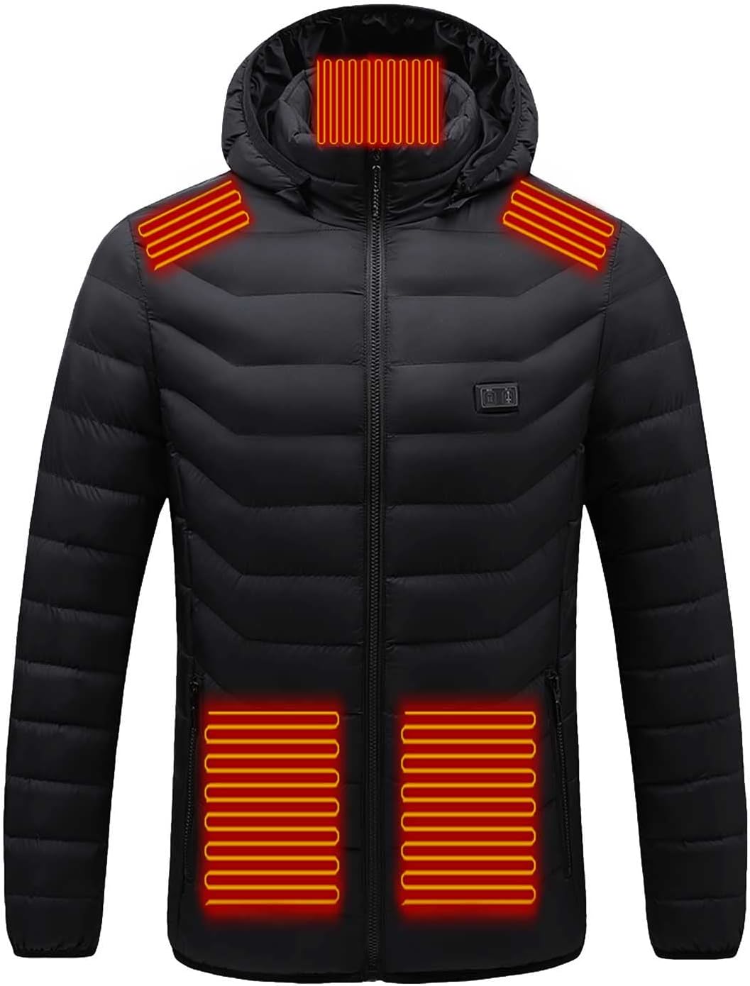 Upgraded Heated Jacket for Men Women Clearance Electric Heated Coat with 15 Heating Zones USB Rechargeable Heating Down Jackets 3 Adjustable Temperature Washable Heated Clothing Camping Hiking Golf - Amazing Gadgets Outlet