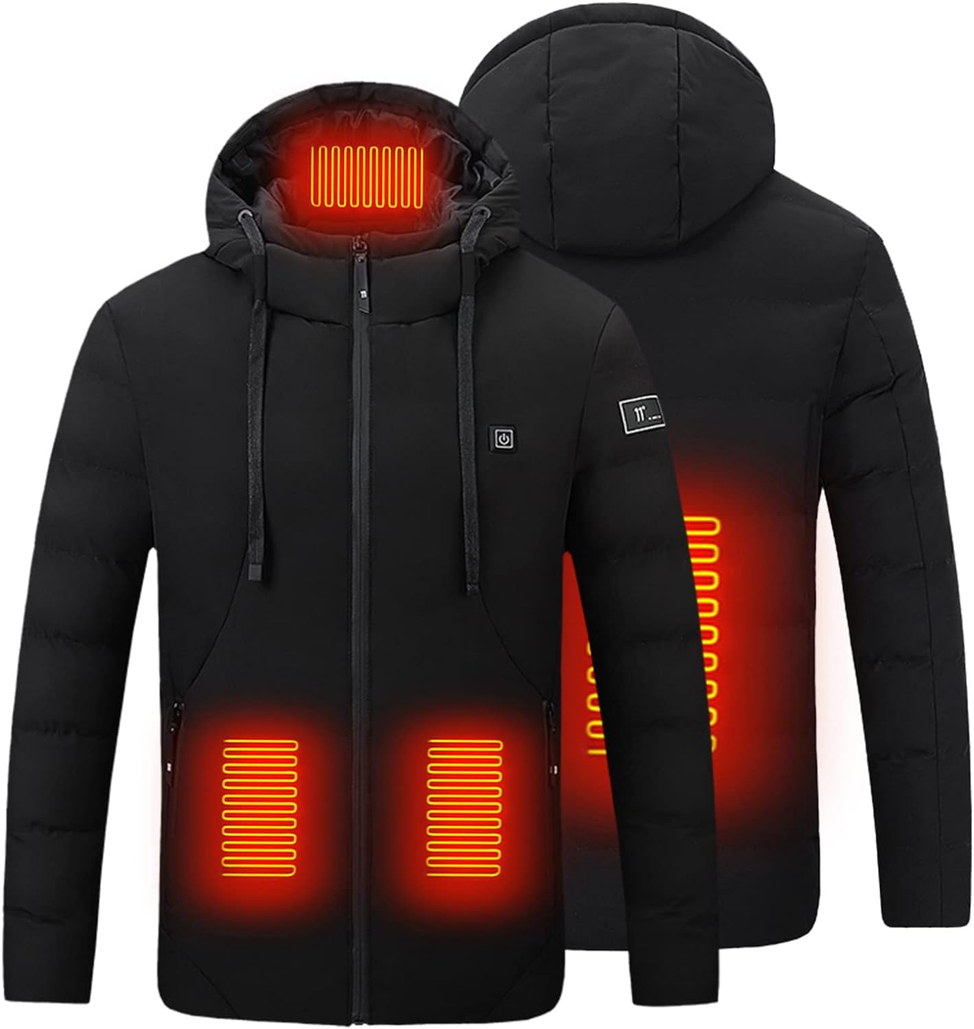 Upgraded Heated Jacket for Men Women Clearance Electric Heated Coat with 15 Heating Zones USB Rechargeable Heating Down Jackets 3 Adjustable Temperature Washable Heated Clothing Camping Hiking Golf - Amazing Gadgets Outlet