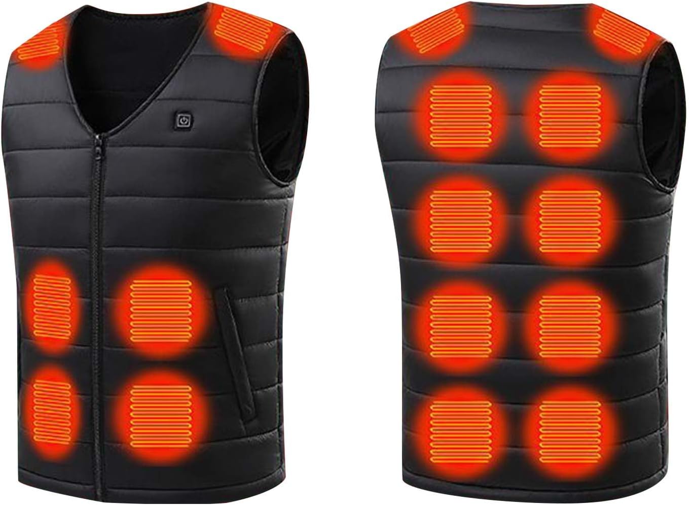 Upgraded Heated Vest for Men and Women UK Clearance Heated Body Warmer USB Rechargeable Electric Heating Gilet Multi Heating Zones Unisex Heated Waistcoat Winter Thermal Jacket for Riding Skiing - Amazing Gadgets Outlet