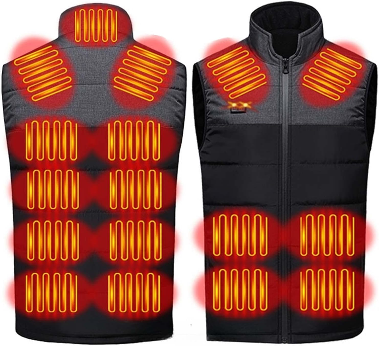 Upgraded Heated Vest for Men and Women UK Clearance Heated Body Warmer USB Rechargeable Electric Heating Gilet Multi Heating Zones Unisex Heated Waistcoat Winter Thermal Jacket for Riding Skiing - Amazing Gadgets Outlet