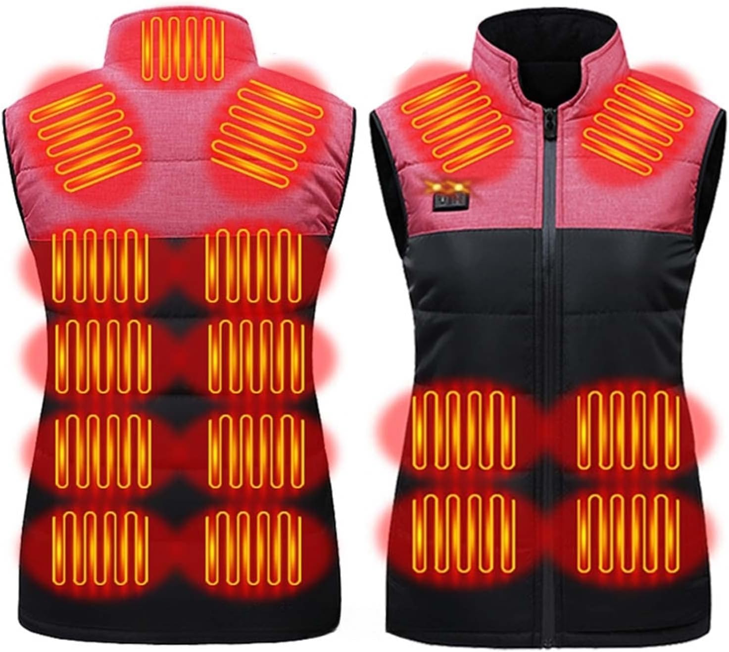 Upgraded Heated Vest for Men and Women UK Clearance Heated Body Warmer USB Rechargeable Electric Heating Gilet Multi Heating Zones Unisex Heated Waistcoat Winter Thermal Jacket for Riding Skiing - Amazing Gadgets Outlet