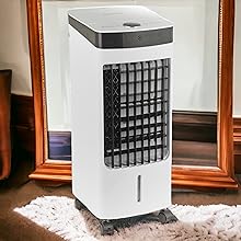 URBNLIVING 58cm Top Loading Air Cooler Fan Air Conditioner & Dehumidifier Unit With Remote - Amazing Gadgets Outlet