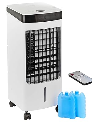 URBNLIVING 58cm Top Loading Air Cooler Fan Air Conditioner & Dehumidifier Unit With Remote - Amazing Gadgets Outlet