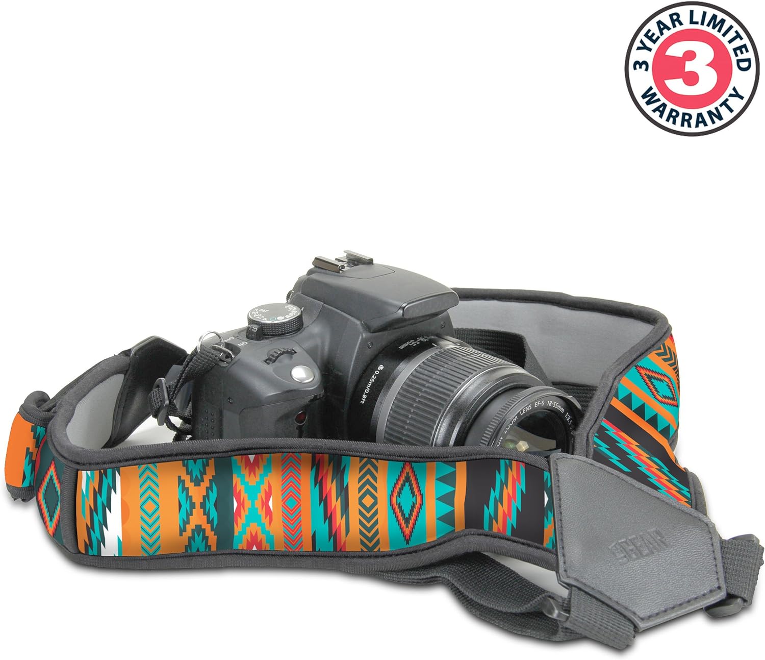 USA Gear DSLR Camera Strap Chest Harness with Southwest Neoprene Pattern and Accessory Pockets - Compatible with Canon, Nikon, Fujifilm, Sony More Point & Shoot, Mirrorless Cameras - Amazing Gadgets Outlet