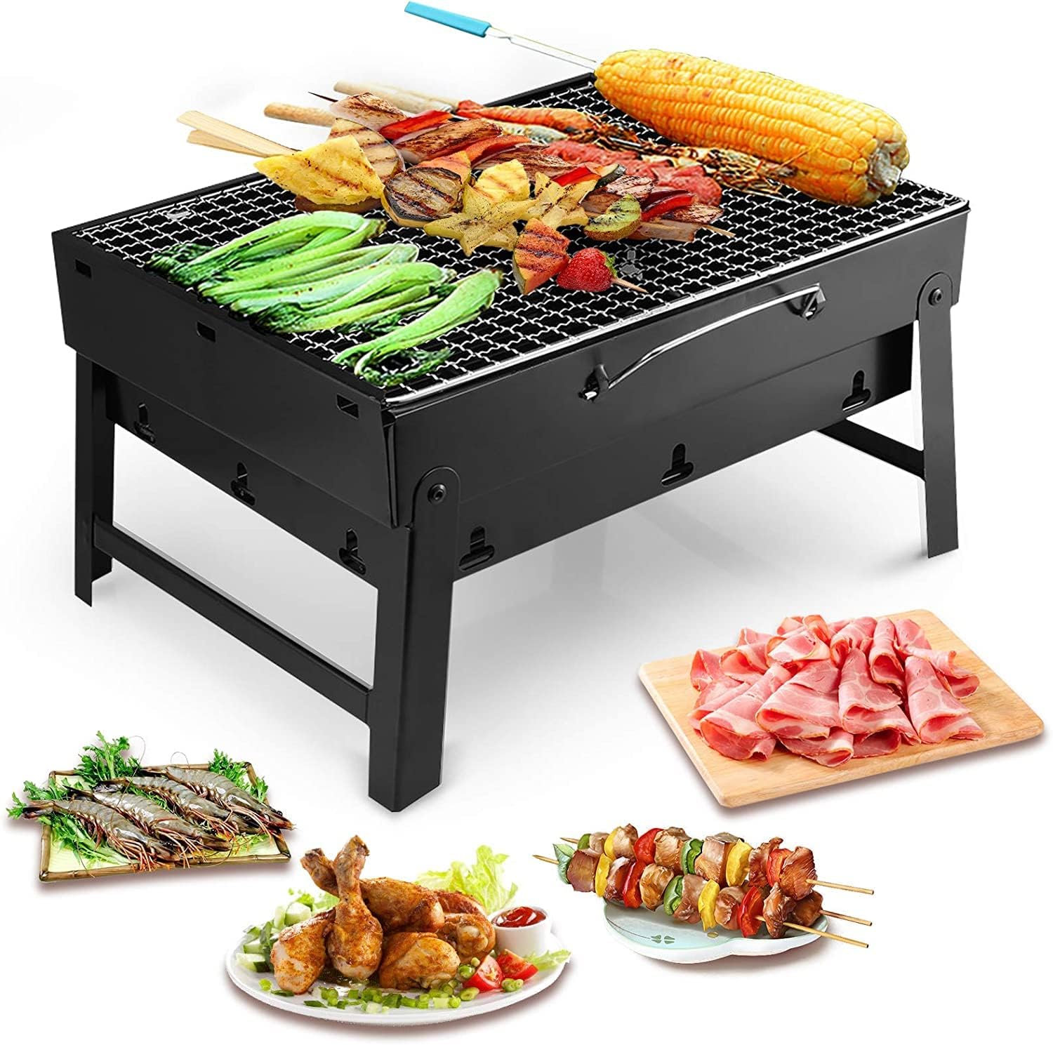 Uten Barbecue Grill, Stainless Steel BBQ, Large Folding Portable BBQ Grill, Charcoal Grill for Outdoor Cooking Camping Hiking Picnics   Import  Single ASIN  Import  Multiple ASIN ×Product customization General Description Gallery Rev - Amazing Gadgets Outlet