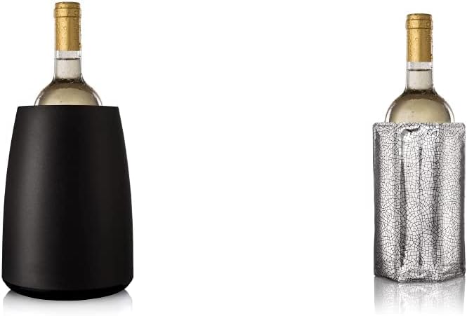 Vacu Vin Rapid Ice Elegant Wine Cooler - Black - Amazing Gadgets Outlet
