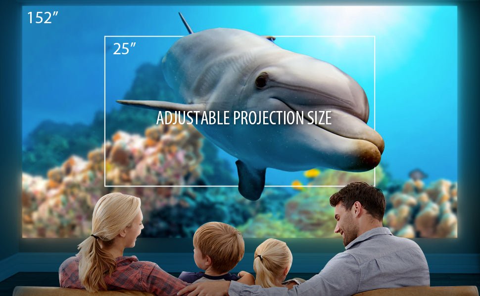 Vamvo YG300 Pro LED Video Projector, Portable Movie Projector Support 1080p, Children's Gift, Compatible with Smartphone/PS4/Firestick - Amazing Gadgets Outlet