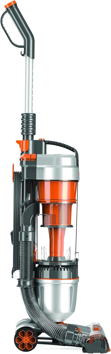 Vax Air Stretch Upright Vacuum Cleaner; Over 17m Reach; High performance, Multi - cyclonic, with No Loss of Suction; Lightweight - U85 - AS - Be, Silver and Orange, 820W - Amazing Gadgets Outlet