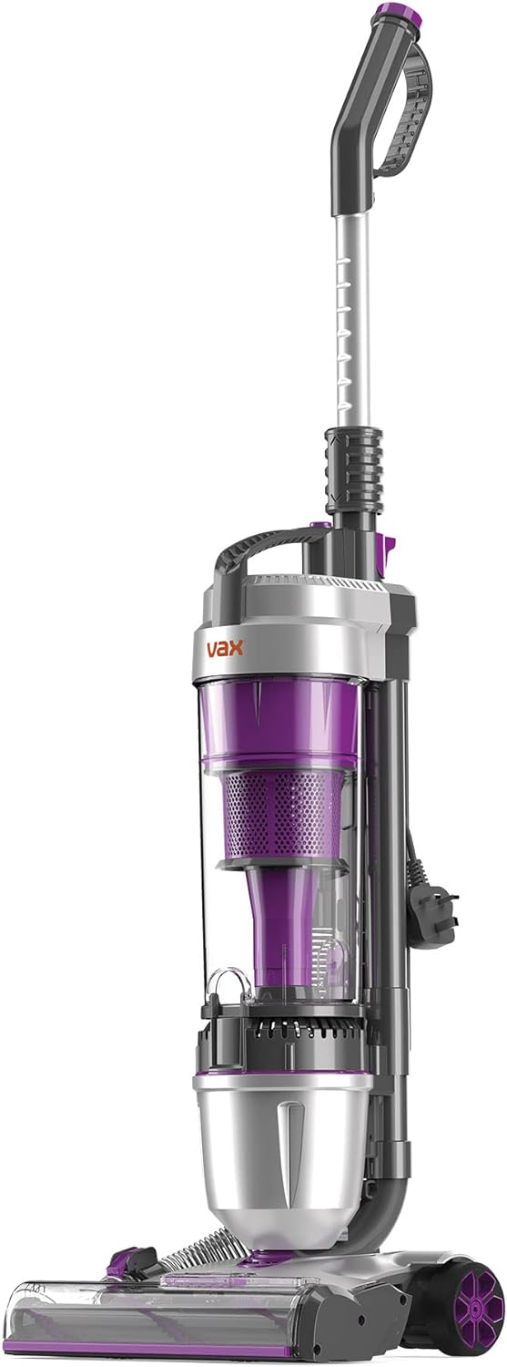 Vax Air Stretch Upright Vacuum Cleaner; Over 17m Reach; High performance, Multi - cyclonic, with No Loss of Suction; Lightweight - U85 - AS - Be, Silver and Orange, 820W - Amazing Gadgets Outlet