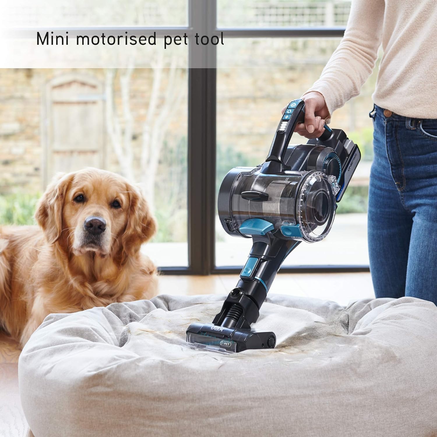 Vax Blade 4 Pet Cordless Vacuum Cleaner | Up to 45min Runtime | Pet Tool – CLSV - B4KP, Graphite/Cyan Blue - Amazing Gadgets Outlet