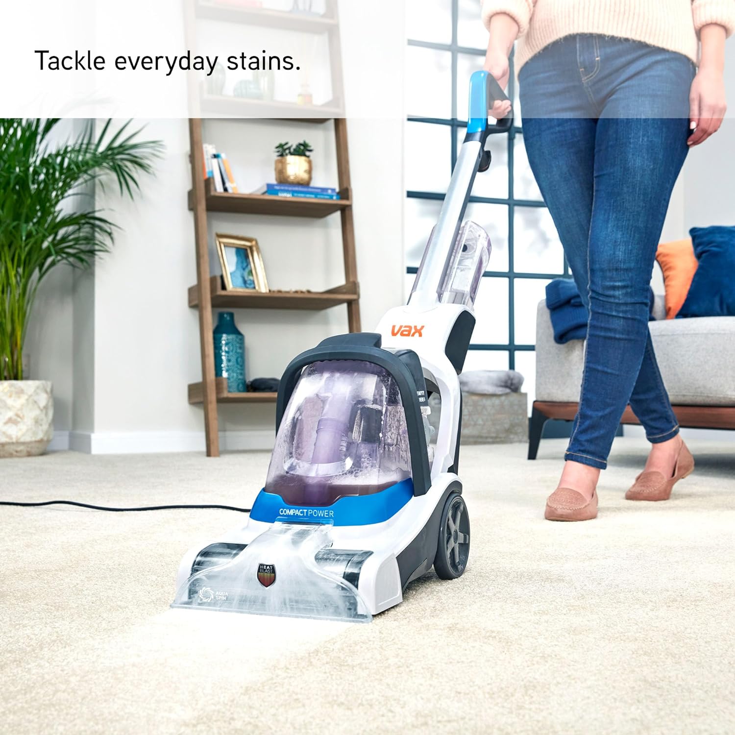 Vax Compact Power Carpet Cleaner | Quick, Compact and Light | Perfect for Small Spaces - CWCPV011, 3.4 Litre, 800W, White, One Size   Import  Single ASIN  Import  Multiple ASIN ×Product customization General Description Gallery Revie - Amazing Gadgets Outlet