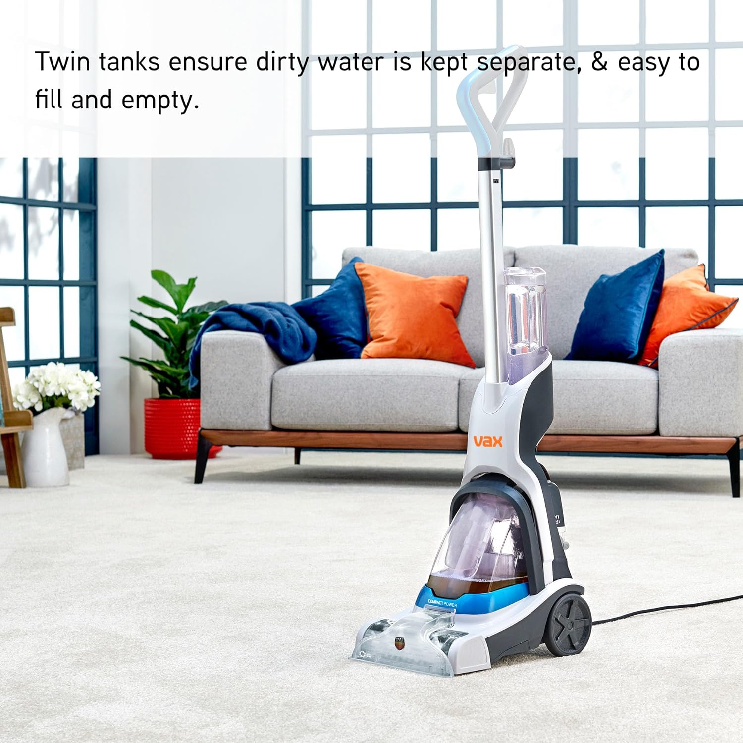 Vax Compact Power Carpet Cleaner | Quick, Compact and Light | Perfect for Small Spaces - CWCPV011, 3.4 Litre, 800W, White, One Size   Import  Single ASIN  Import  Multiple ASIN ×Product customization General Description Gallery Revie - Amazing Gadgets Outlet