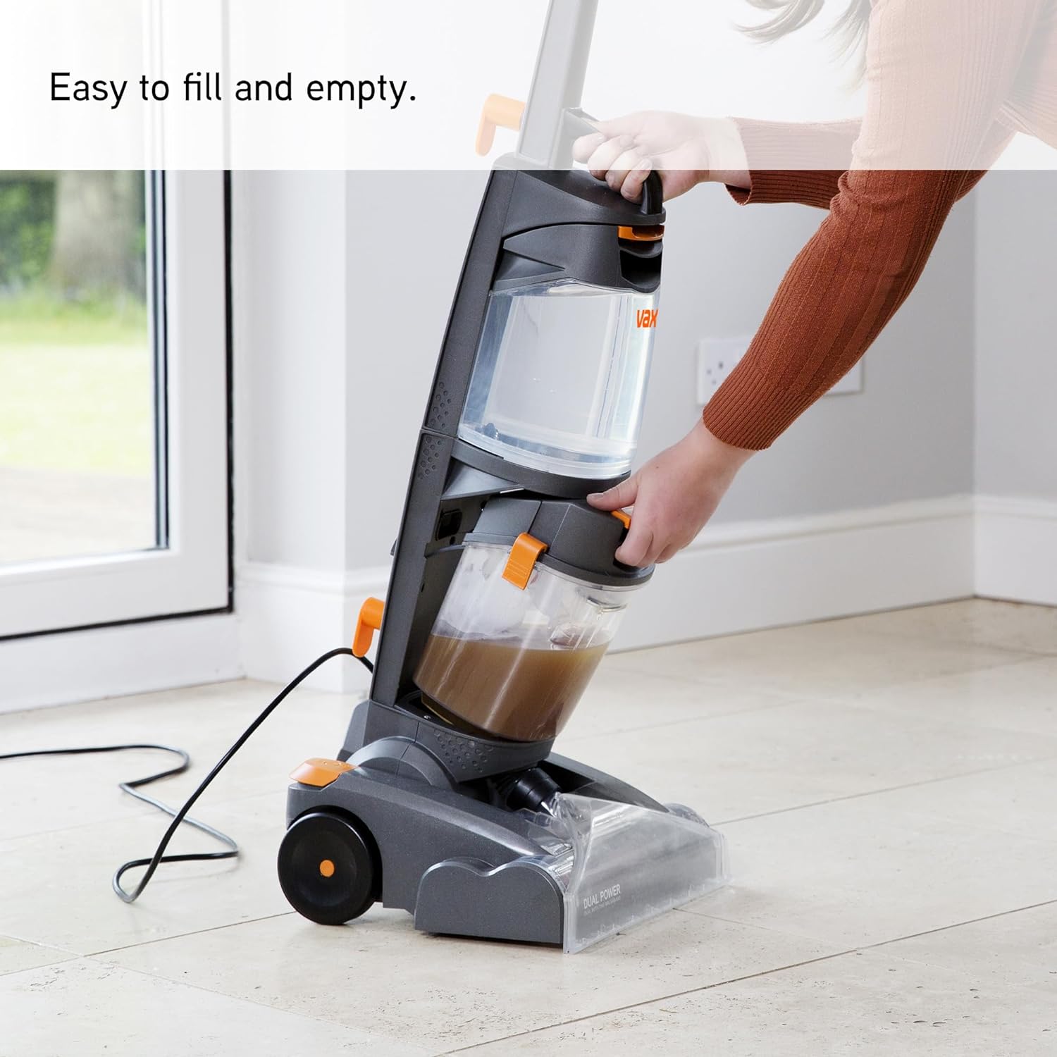 Vax Dual Power Carpet Cleaner | Dual rotating brushbars | Twin Tank technology - W86 - DP - B, 2.7L, 800W, Orange   Import  Single ASIN  Import  Multiple ASIN ×Product customization General Description Gallery Reviews Variations Addition - Amazing Gadgets Outlet