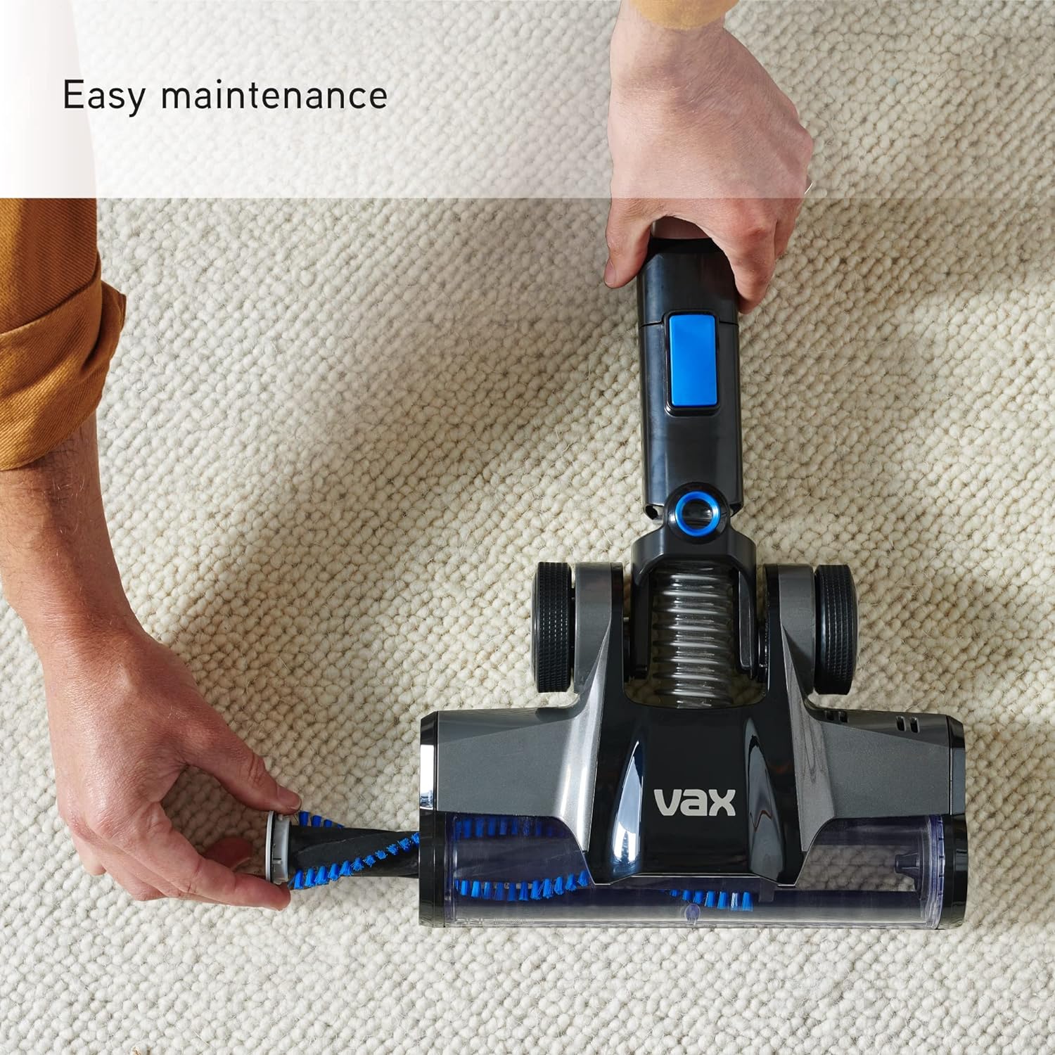 Vax Pace Cordless Vacuum Cleaner | High Performance Cleaning | Up to 40 min runtime - CLSV - VPKS, Grey/Blue - Amazing Gadgets Outlet