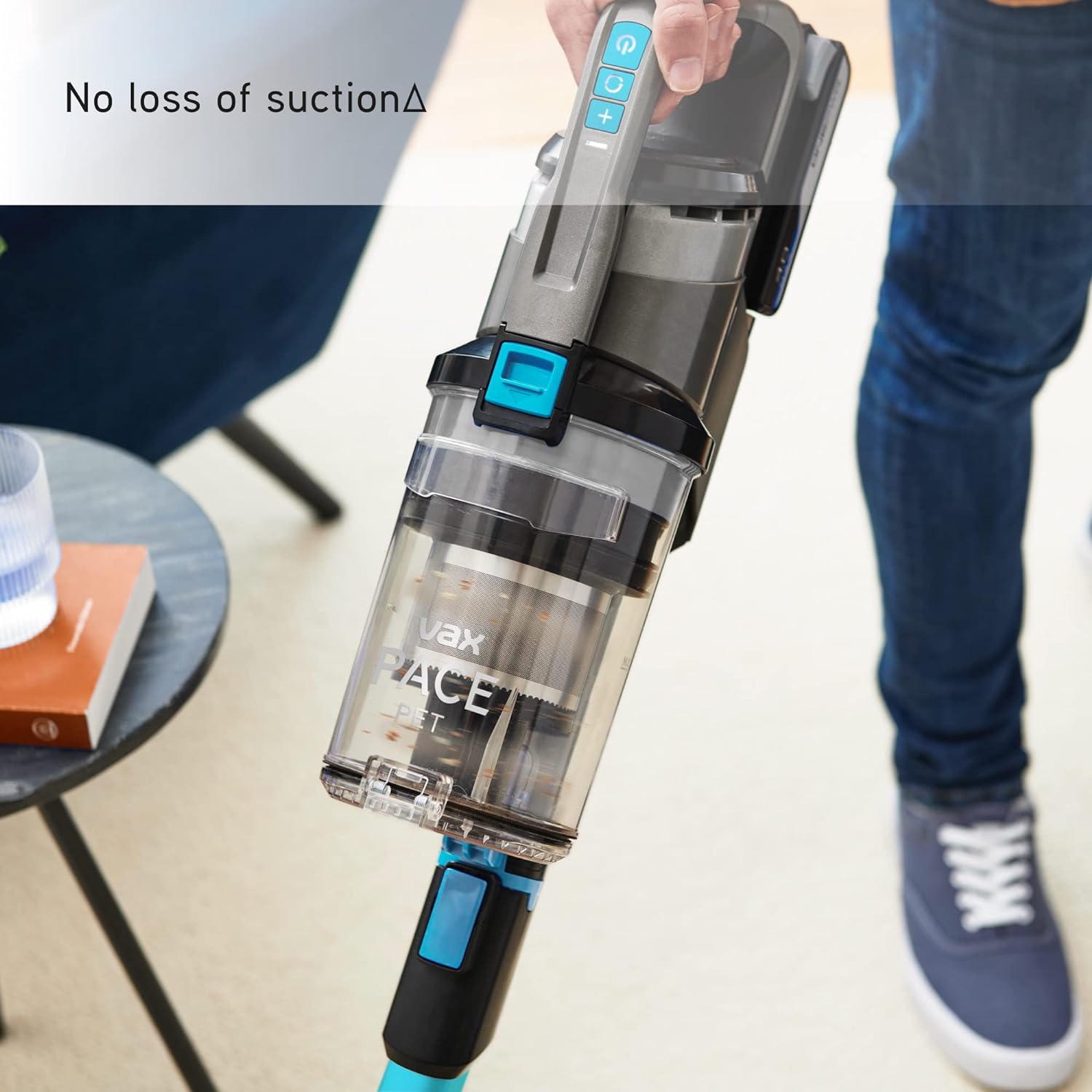 Vax Pace Pet Cordless Vacuum Cleaner | Pet Tool | Up to 40min Runtime | High Performance Cleaning - CLSV - VPKA - ‎Grey/Blue - Amazing Gadgets Outlet