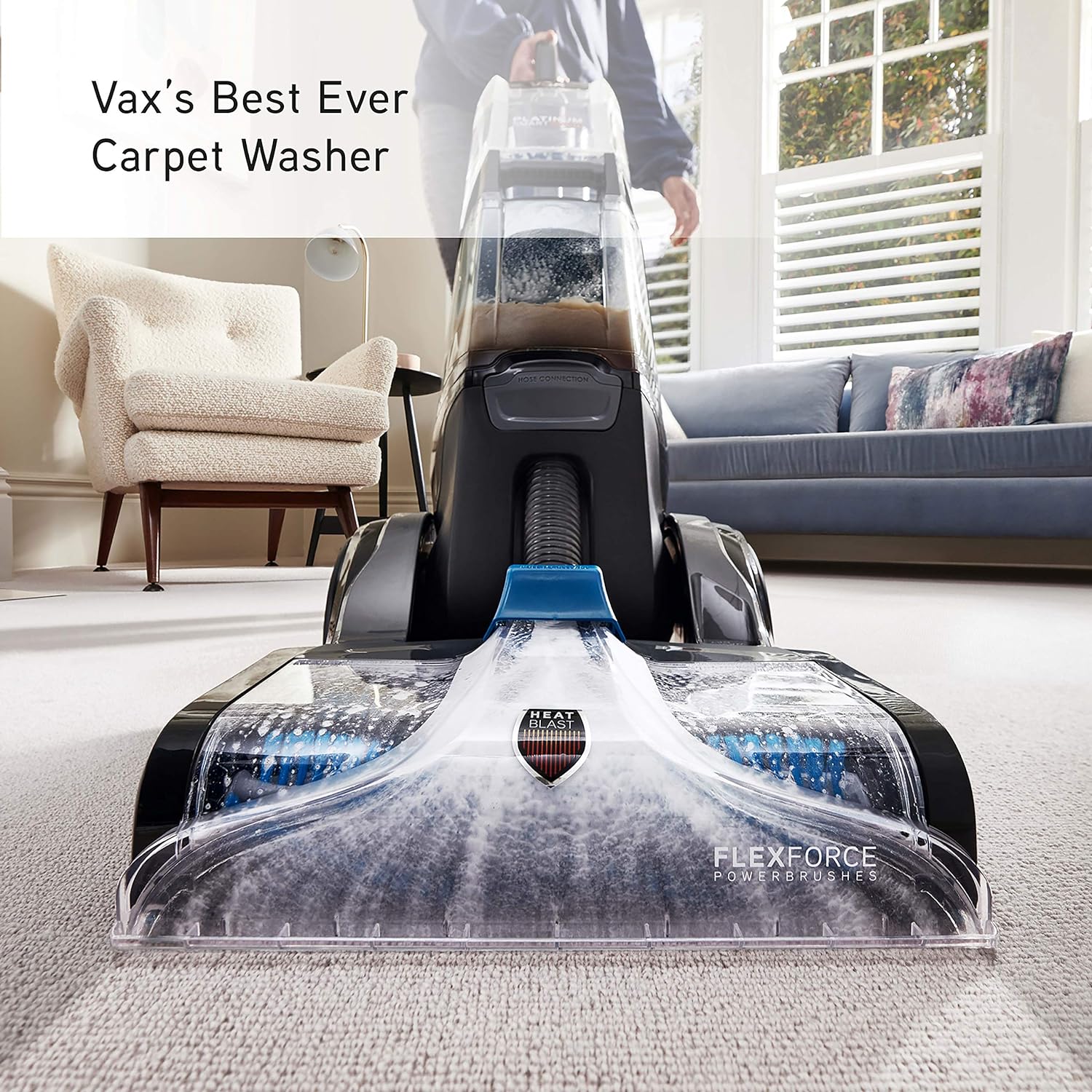 Vax Platinum Smartwash Carpet Cleaner | Kills Over 99 Percent of Bacteria | Motion Sense Technology – CDCW - SWXS, Charcoal/Blue, 3.5 Litre, 1200W   Import  Single ASIN  Import  Multiple ASIN ×Product customization General Description Ga - Amazing Gadgets Outlet