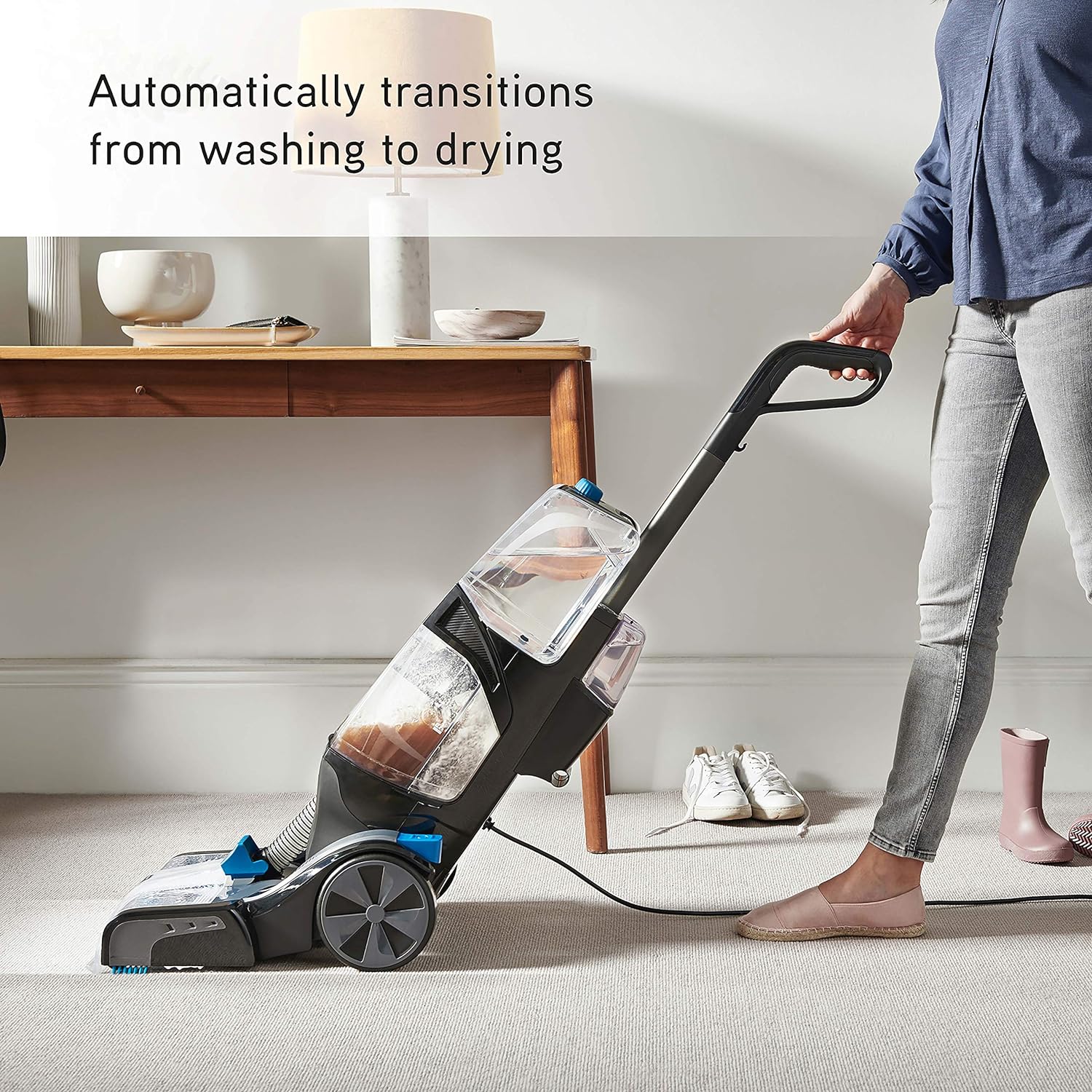 Vax Platinum Smartwash Carpet Cleaner | Kills Over 99 Percent of Bacteria | Motion Sense Technology – CDCW - SWXS, Charcoal/Blue, 3.5 Litre, 1200W   Import  Single ASIN  Import  Multiple ASIN ×Product customization General Description Ga - Amazing Gadgets Outlet