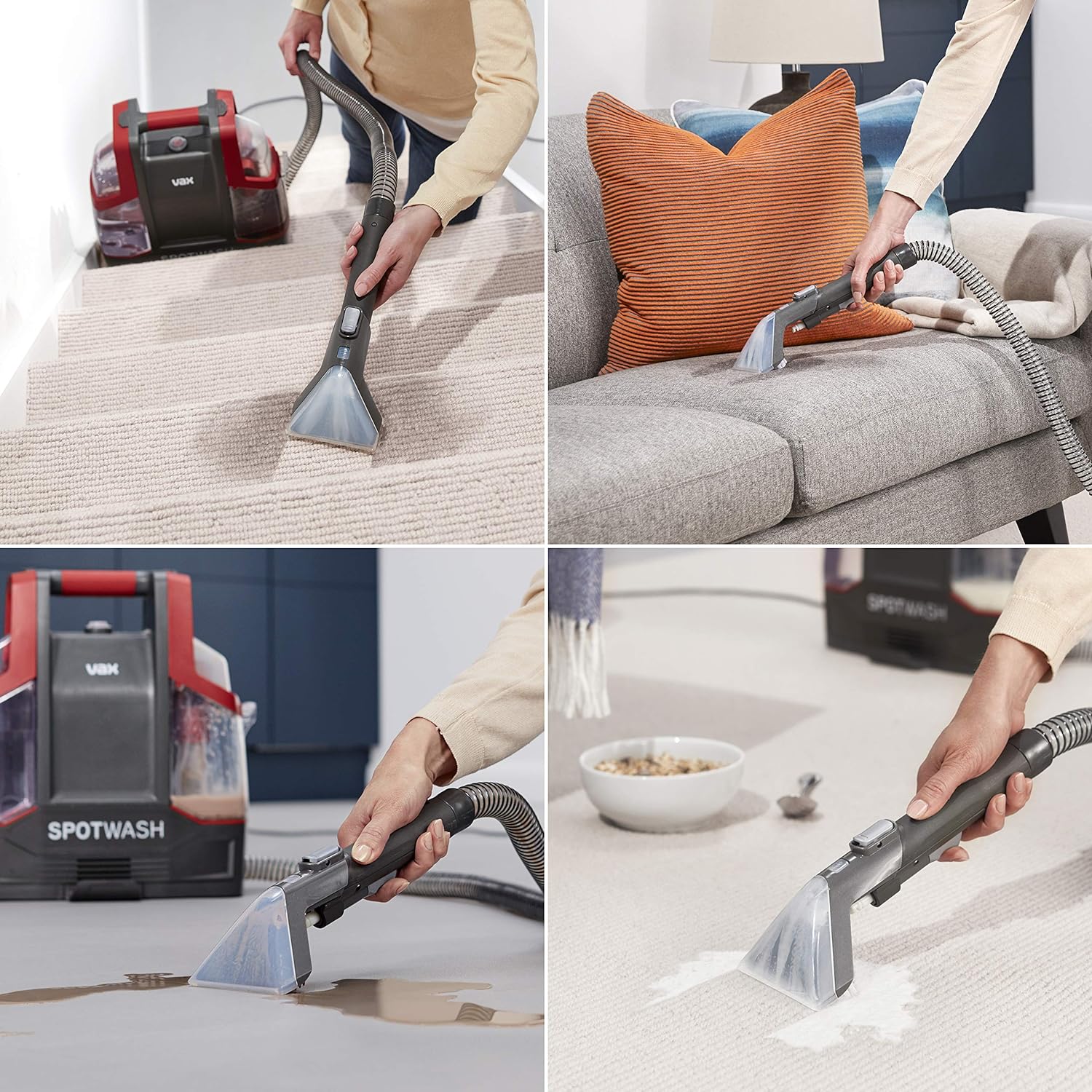 Vax SpotWash Spot Cleaner | Lifts Spills and Stains from Carpets, Stairs, Upholstery | Portable and Compact – CDCW - CSXS, 1.6L, Red   Import  Single ASIN  Import  Multiple ASIN ×Product customization General Description Gallery Review - Amazing Gadgets Outlet