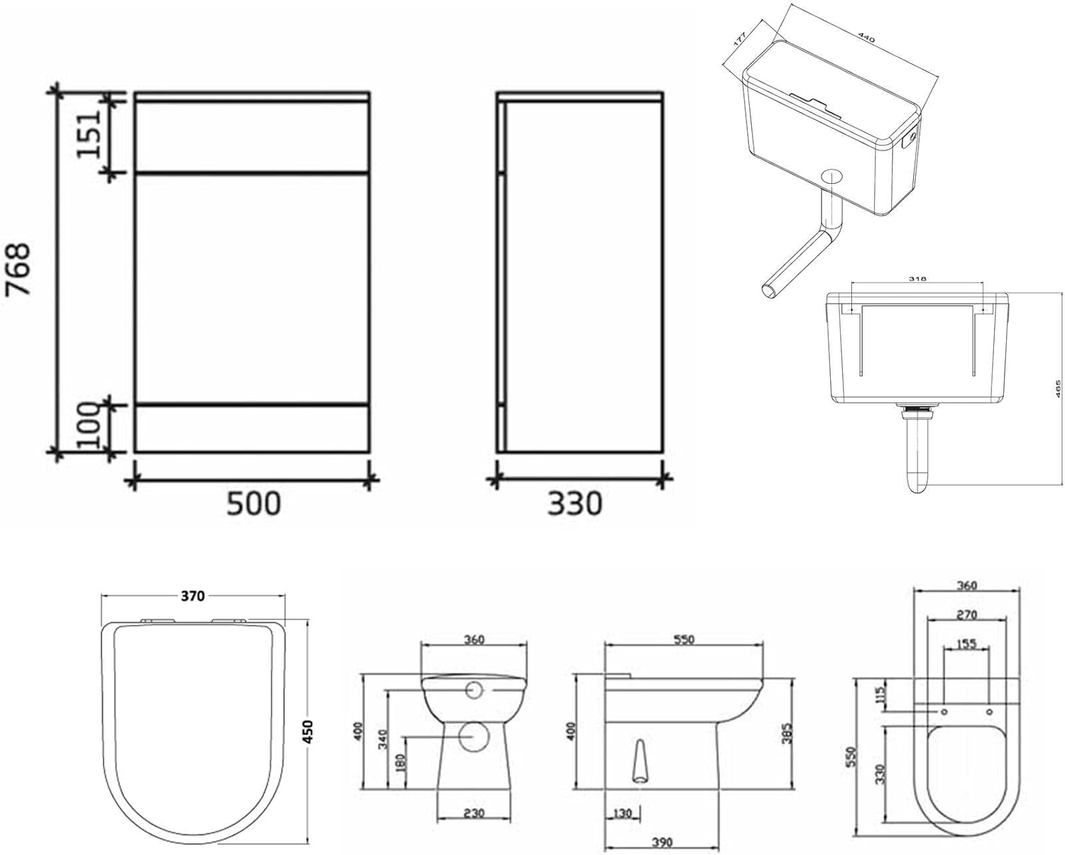 VeeBath Linx Bathroom Furniture Combination Set with Vanity Basin Cabinet, WC Toilet Unit, Pan & Cistern Pack - 1350mm   Import  Single ASIN  Import  Multiple ASIN ×Product customization General Description Gallery Reviews Variations - Amazing Gadgets Outlet