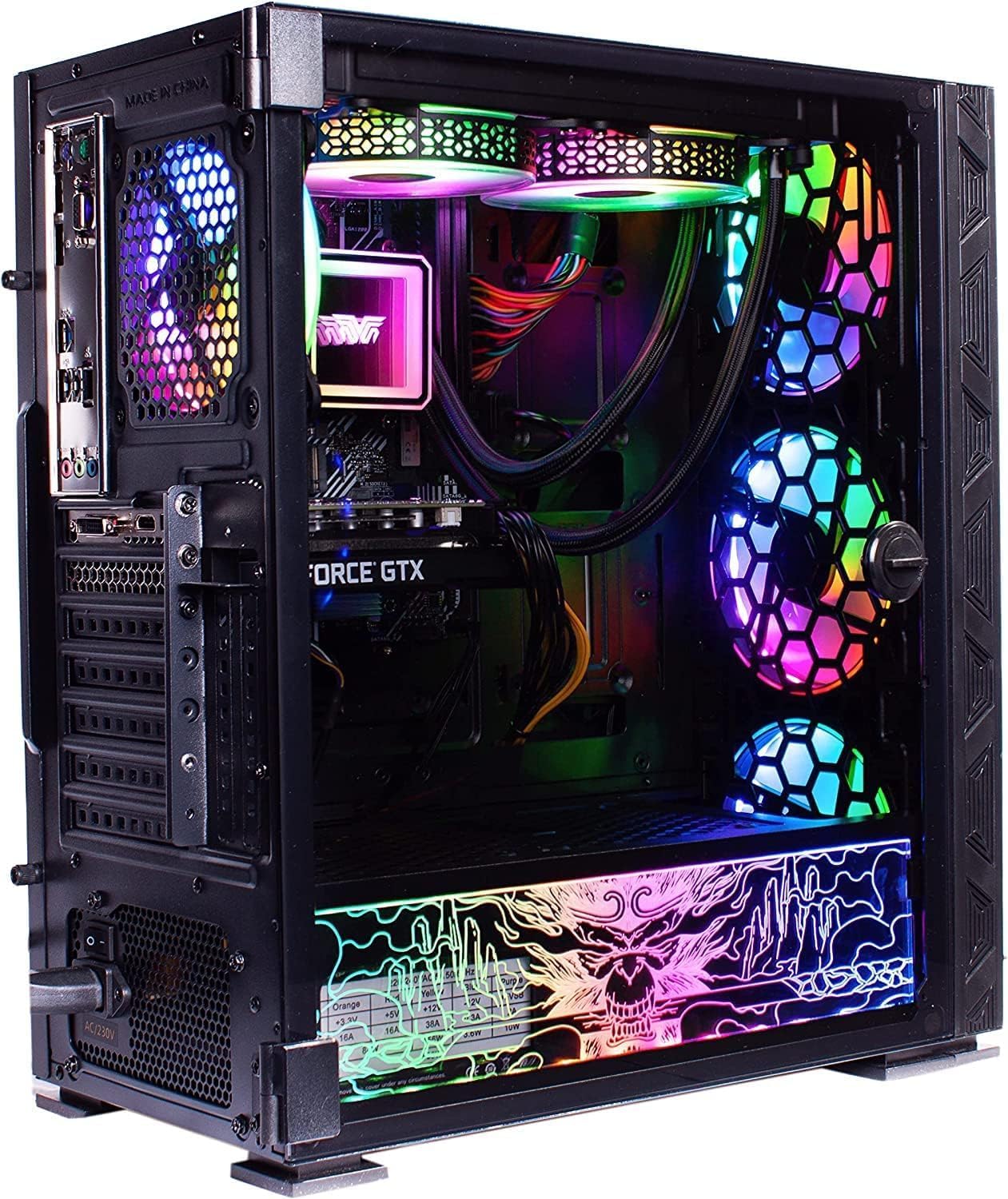 Veno Scorp Gaming PC AMD Ryzen 5 5500 Processor Nvidia RTX 4060Ti 8GB Graphics Card - 16GB 3200MHz Ram - 1TB NVMe SSD - 800W PSU - Windows 11 - WiFi - Neonzilla - Amazing Gadgets Outlet