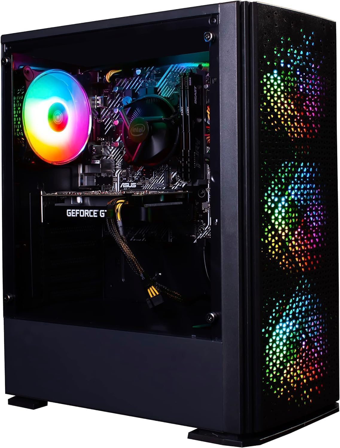 Veno Scorp Gaming PC Desktop Computer: i7 - 3770 3.90Ghz - 16GB RAM - GT710 2GB - 256GB SSD - 1TB HDD - 500W 80+ PSU - Vortex ARGB CASE - WIFI - WINDOWS 10 - Amazing Gadgets Outlet