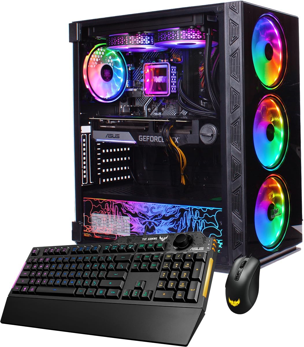 Veno Scorp Gaming PC - Intel Core i5 - 12400F, Nvidia RTX 3060 12GB, 32GB RAM, 512GB NVMe SSD, 750W 80+ Gold PSU, Wi - Fi, Windows 11,Asus Gaming K1 Keyboard and M3 Mouse. - Amazing Gadgets Outlet