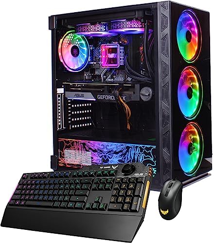 Veno Scorp Gaming PC - Intel Core i5 - 12400F, Nvidia RTX 3060 12GB, 32GB RAM, 512GB NVMe SSD, 750W 80+ Gold PSU, Wi - Fi, Windows 11,Asus Gaming K1 Keyboard and M3 Mouse,27" 165HZ ASUS 1MS FHD Monitor. - Amazing Gadgets Outlet