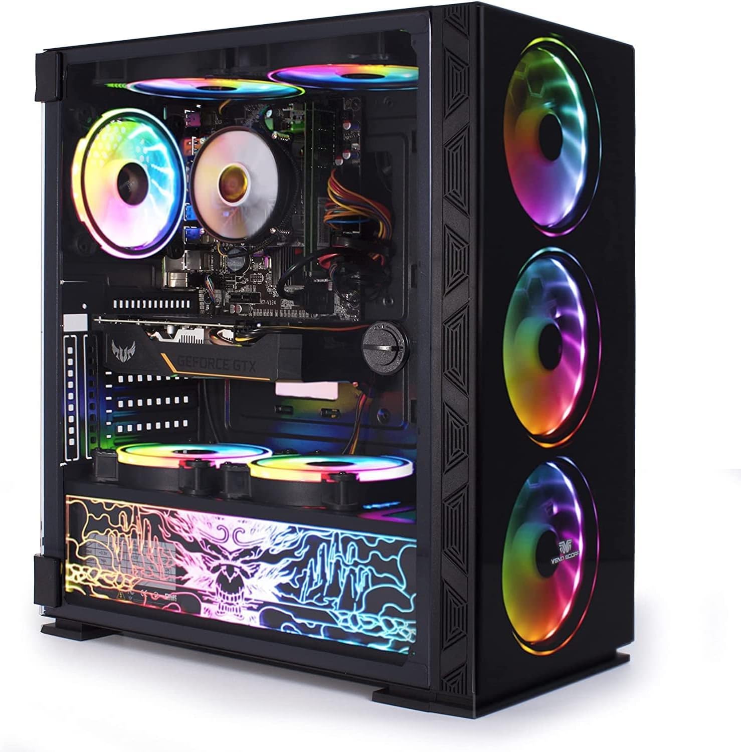 Veno Scorp Gaming PC: Intel i7 13700F CPU | NVIDIA GeForce RTX 4060 Ti 8GB GDDR6| 16GB 3600MHz | Asus H610 series | 256GB NVME | Neonzilla 8| Windows 11 - Amazing Gadgets Outlet