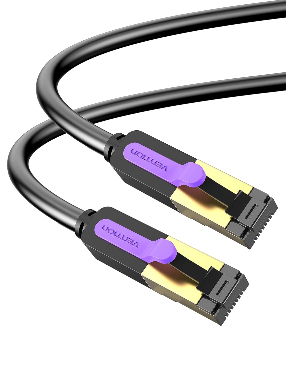 VENTION Cat 6 Flat Ethernet Cable 2m Network Cable Rj45 Lan Cable 1000Mbps 250MHz Gold - Plated Short Ethernet Cable for PC, PS5/4, Xbox, Router, Modem etc - Amazing Gadgets Outlet