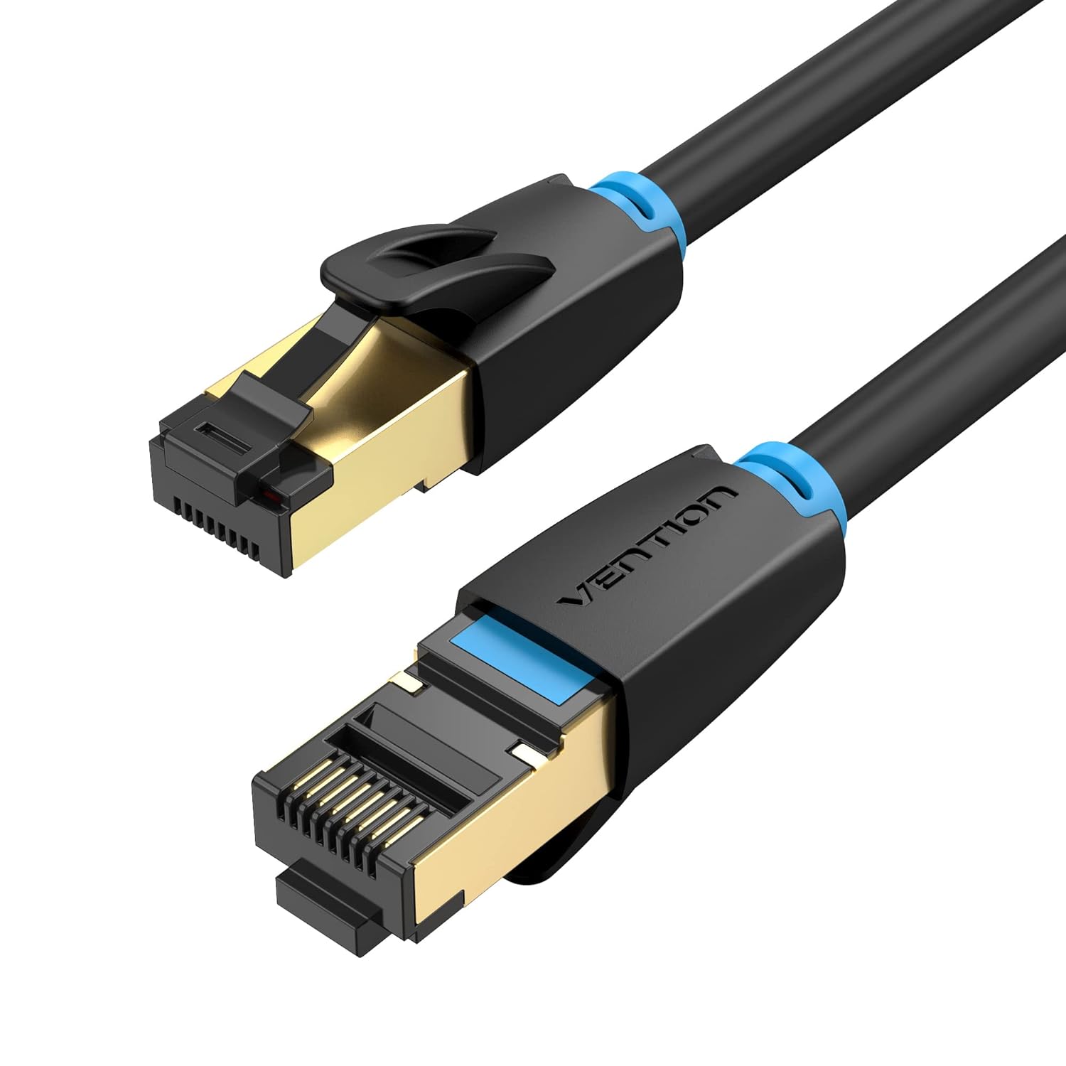 VENTION Cat 6 Flat Ethernet Cable 2m Network Cable Rj45 Lan Cable 1000Mbps 250MHz Gold - Plated Short Ethernet Cable for PC, PS5/4, Xbox, Router, Modem etc - Amazing Gadgets Outlet