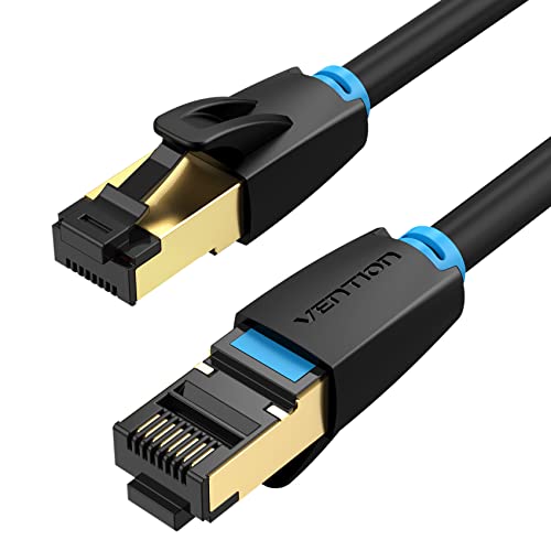 VENTION Cat 6 Flat Ethernet Cable 2m Network Cable Rj45 Lan Cable 1000Mbps 250MHz Gold - Plated Short Ethernet Cable for PC, PS5/4, Xbox, Router, Modem etc - Amazing Gadgets Outlet