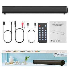 VersionTech PC Soundbar, Wired & Wireless Bluetooth BT Computer Speakers with Remote Control RCA,AUX, Portable USB Home Theater Stereo Sound Bar for Desktop Laptop - Amazing Gadgets Outlet