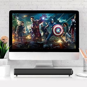 VersionTech PC Soundbar, Wired & Wireless Bluetooth BT Computer Speakers with Remote Control RCA,AUX, Portable USB Home Theater Stereo Sound Bar for Desktop Laptop - Amazing Gadgets Outlet