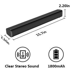 VersionTech PC Soundbar, Wired & Wireless Bluetooth BT Computer Speakers with Remote Control RCA,AUX, Portable USB Home Theater Stereo Sound Bar for Desktop Laptop - Amazing Gadgets Outlet