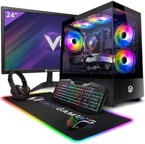 Vibox V - 217 Gaming PC - AMD Ryzen 5 4500 Processor - Nvidia GTX 1650 4GB Graphics Card - 16GB RAM - 480GB SSD - Windows 11 - WiFi - Amazing Gadgets Outlet