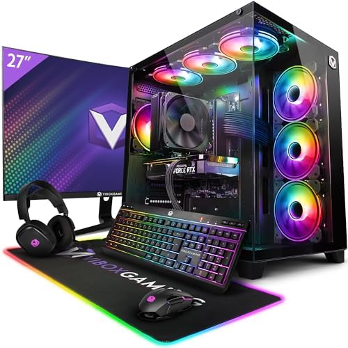 Vibox VII - 104 Gaming PC - Intel i7 14700F Processor 5.4GHz - Nvidia RTX 4060 Ti 8GB Graphics Card - 16GB RAM - 1TB NVMe SSD - 700W PSU - Windows 11 - WiFi - Amazing Gadgets Outlet