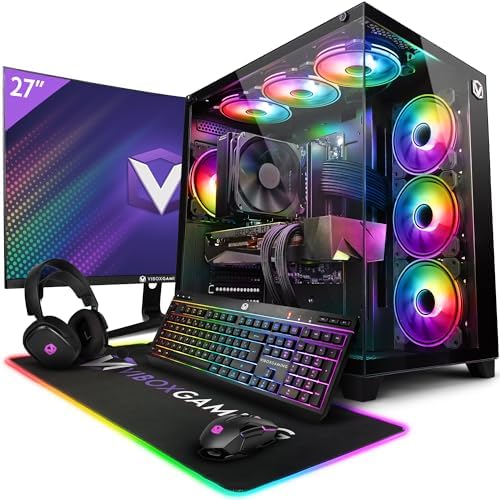 Vibox VII - 104 Gaming PC - Intel i7 14700F Processor 5.4GHz - Nvidia RTX 4060 Ti 8GB Graphics Card - 16GB RAM - 1TB NVMe SSD - 700W PSU - Windows 11 - WiFi - Amazing Gadgets Outlet