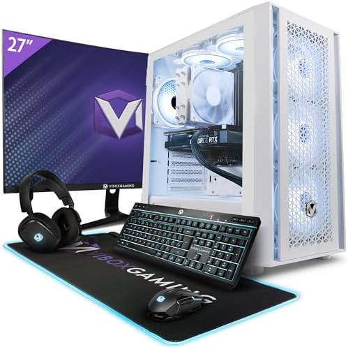 Vibox VII - 6 Gaming PC - 24" Monitor Bundle - Intel i7 14700F Processor 5.4GHz - Nvidia RTX 3060 12GB Graphics Card - 16GB RAM - 1TB NVMe SSD - 600W PSU - Windows 11 - WiFi - Amazing Gadgets Outlet