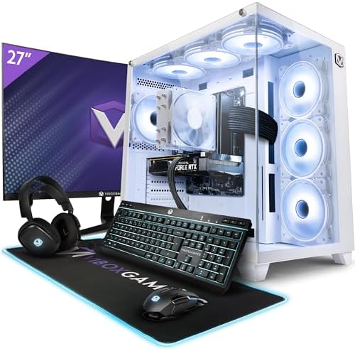 Vibox VII - 6 Gaming PC - 24" Monitor Bundle - Intel i7 14700F Processor 5.4GHz - Nvidia RTX 3060 12GB Graphics Card - 16GB RAM - 1TB NVMe SSD - 600W PSU - Windows 11 - WiFi - Amazing Gadgets Outlet